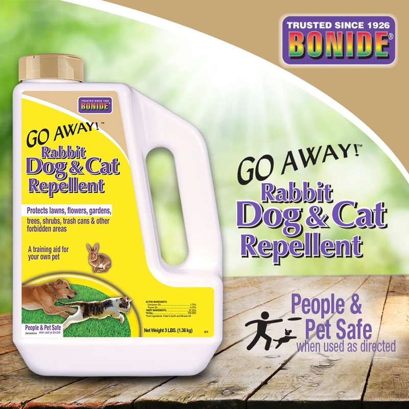 Bonide Bonide Go Away! Rabbit, Dog, & Cat Repellent Granules,