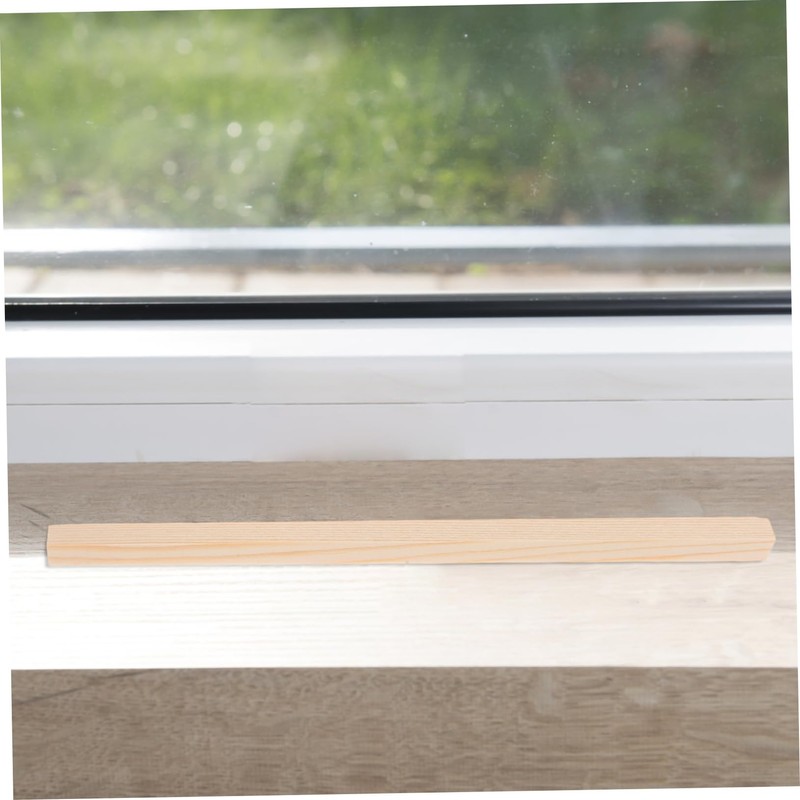 LIFKOME 6pcs Pine Wood Triangle Window Trim Strips Stylish Molding