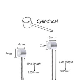 FYACCD 2 Pcs Bike Brake Cable, Universal Standard Bicycle Brake Cable, for Road Bike/Mountain Bike/MTB