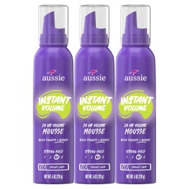 Aussie Instant Volume Mousse Triple Pack, 24-hour Volume Mousse, 6 oz