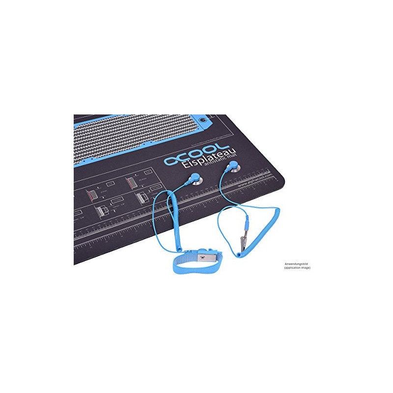 Alphacool Anti-Static wrist maschette blue