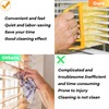 AOCEAN 4 Pcs Blind Cleaner Duster Tool 7-Finger Dusting Cleaner