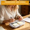 3 PCS Clear Hard Shell Zipper Cases, Double Zippered Hard