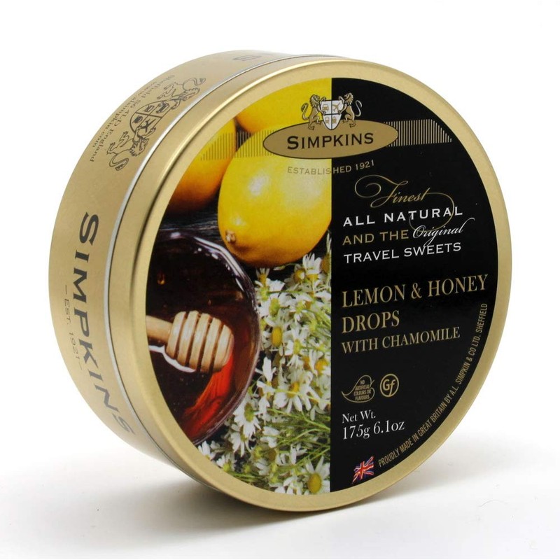 Simpkins Travel Sweets Lemon & Honey with Chamomile Drops Tin
