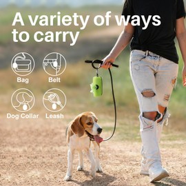 Gardner Pet Dog Poop Bags Rolls with Tissue, Pine Scented Poop Bag with Dispenser, Leak Proof Pet Waste Bags with Tissue Design, Reduce Touch Feeling, 4 Rolls-32 Counts