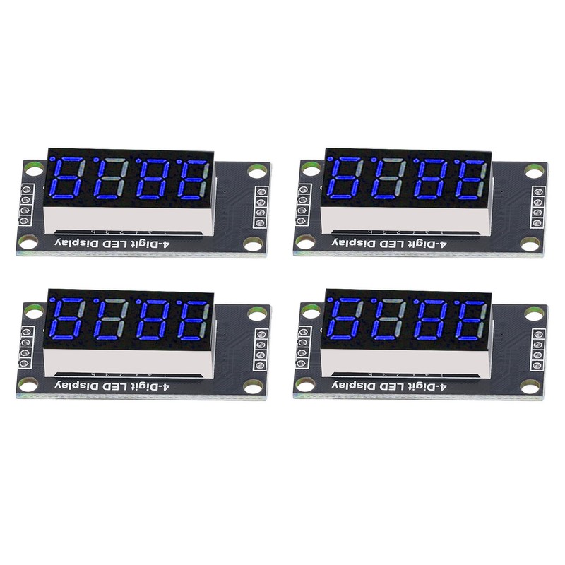 4 Sets Digital Tube Display Module LED 4 Digit 7