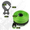 Synthetic Winch Rope Kit, 1/4" x 50ft 10000LBS Blue Winch