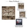 Zyadsinoudor Amazing Grace How Sweet The Sound Square PVC Clock