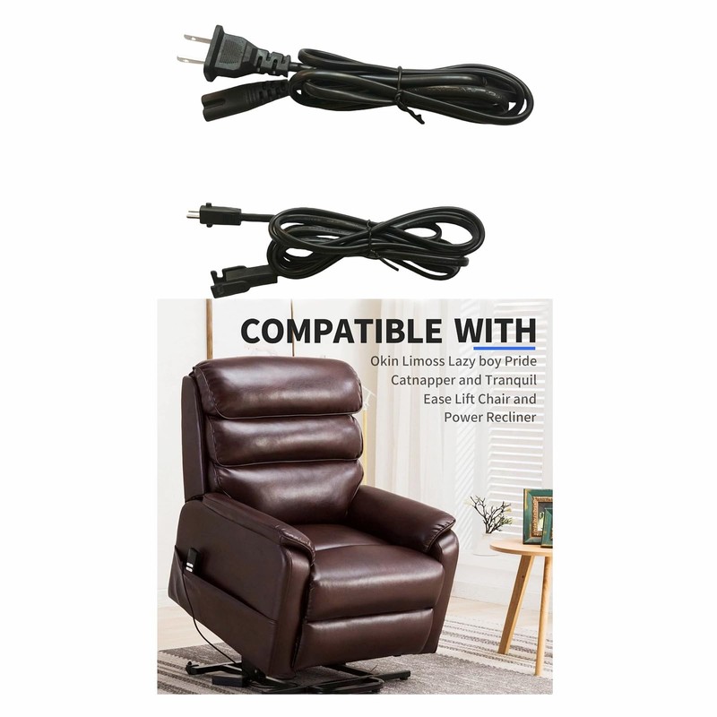 ZLLITONS 6 Feet AC Power Cord for Lift Chair or