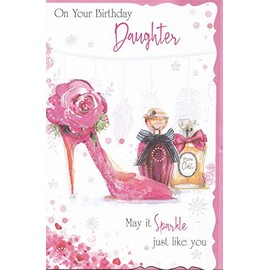 Birthday Large Greeting Card to Daughter 17.5 x 27.5 Cm On Your Birthday Daughter May It Sparkle Just Like You