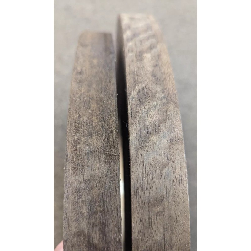 Eucalyptus Fumed Smoked Figured wood veneer edgebanding 15/16" x 120"