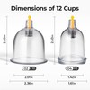 Scienlodic 12pcs Cupping Set,Electric Cupping Therapy Set with Pump,Professional Vacuum