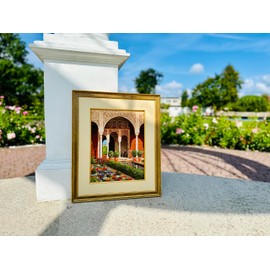 RIOLIS The Palace Garden, Cotton, Multi-Colour, 30 x 40 x 0.1 cm
