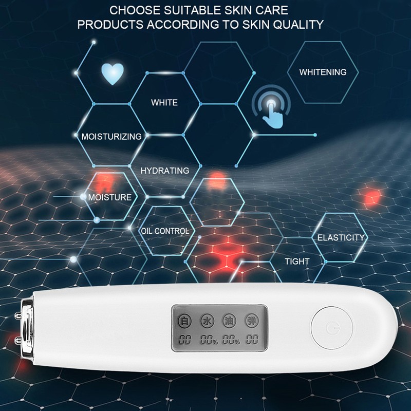 Skin Oil Content Moisture Analyzer Face Skin Elasticity Whitening Degree