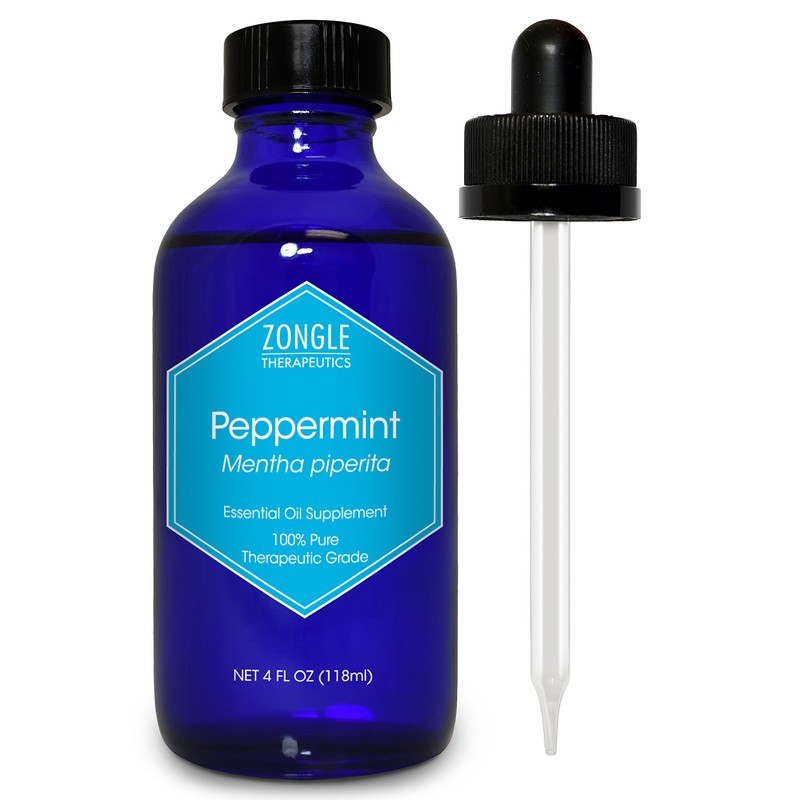Peppermint Oil, Food Grade, Edible, for Digestion, IBS, Hair –