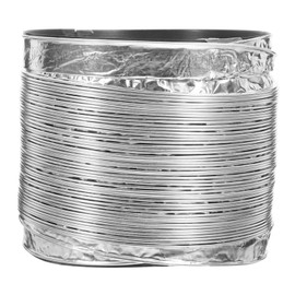 LALAFINA Flexible Aluminum Foil Vent Hose for Home Kitchen Bathroom Lightweight Durable Chimney Flue Easy to Install Replace for Ventilation Systems