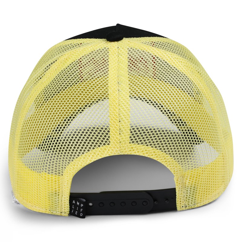 Amplified Trucker Baseball Cap with Adjustable Snapback Closure, Breathable, ACDC,