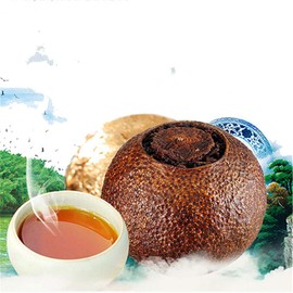 Yunnan Tea Pu'er tea Orange Puer cooked tea Tangerine peel Packaging Puerh 250g (0.55LB) Black tea Puer tea Chinese tea Pu er tea Ripe tea Puerh tea healthy food Pu-erh tea Green food Old trees Pu erh tea