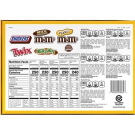 Mars Candy Bar Variety Pack 2-Pack 60ct – M&M's, Twix, Snickers & Milky Way