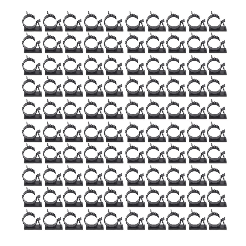 100 Pcs Cable Clips Adjustable Self Adhesive Wire Management Clamps