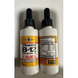 2 Vitamin B complex 30,000 high potency B1,B2,B3,B5,B6,B7,B12,Biotin Folic Acid