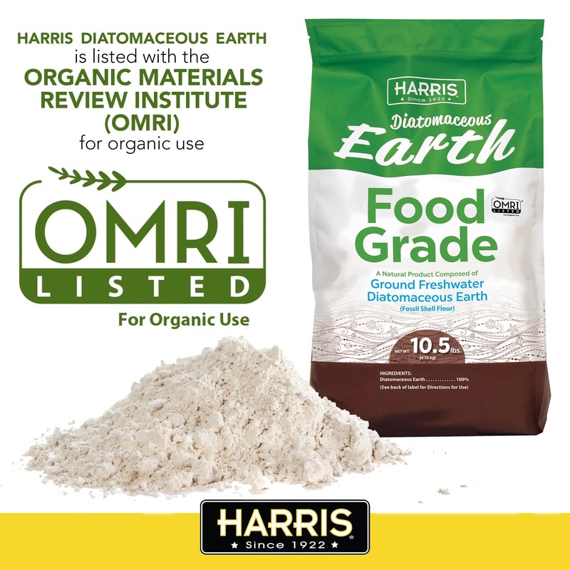 HARRIS Diatomaceous Earth Food Grade 10.5 LB, OMRI Certified, No