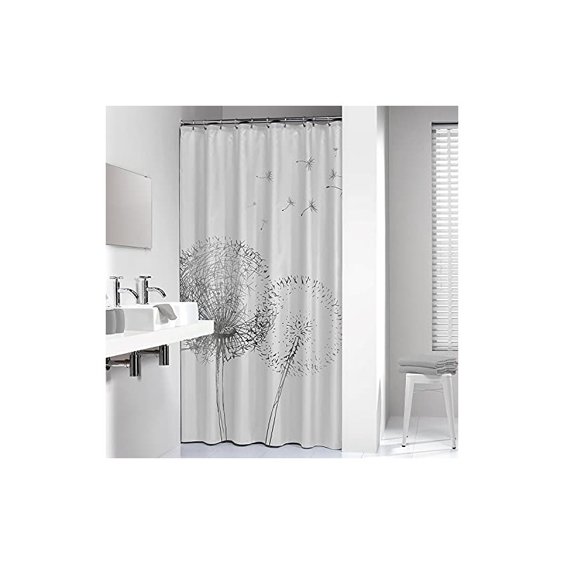 Sealskin Flow Textile Shower Curtain 180 x 200 cm 100%