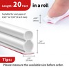 Fingwerk 20 Feet Rubber Door Weather Stripping Door Seal Large