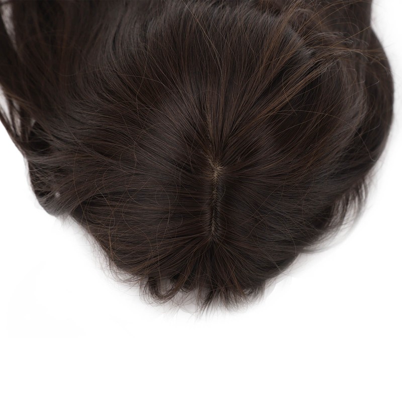 Women Synthetic Wig Long Straight Black Wigs Elastic Hair Wig
