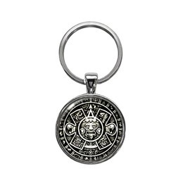 Aztec Calendar Keychain