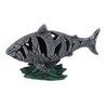 Shark Sculpture Hollowed Waterproof Resin Durable 7.3in Long 4.5in Wide