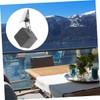 Mobestech 6Pcs Decorative Tablecloth Weights with Metal Clips Stone Table