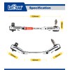 LABEAR - Flexible Dual Ratchet with 1/4" Square Drive &