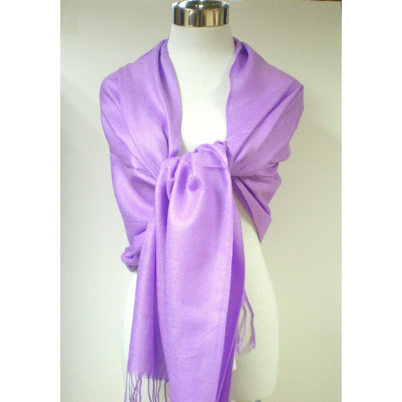Premium Pashmina Shawl Wrap Scarf - Lilac Purple