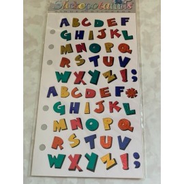 STICKO EK SUCCESS STICKERS ALPHABET LETTERS COLORFUL ALPHABET 59PCS