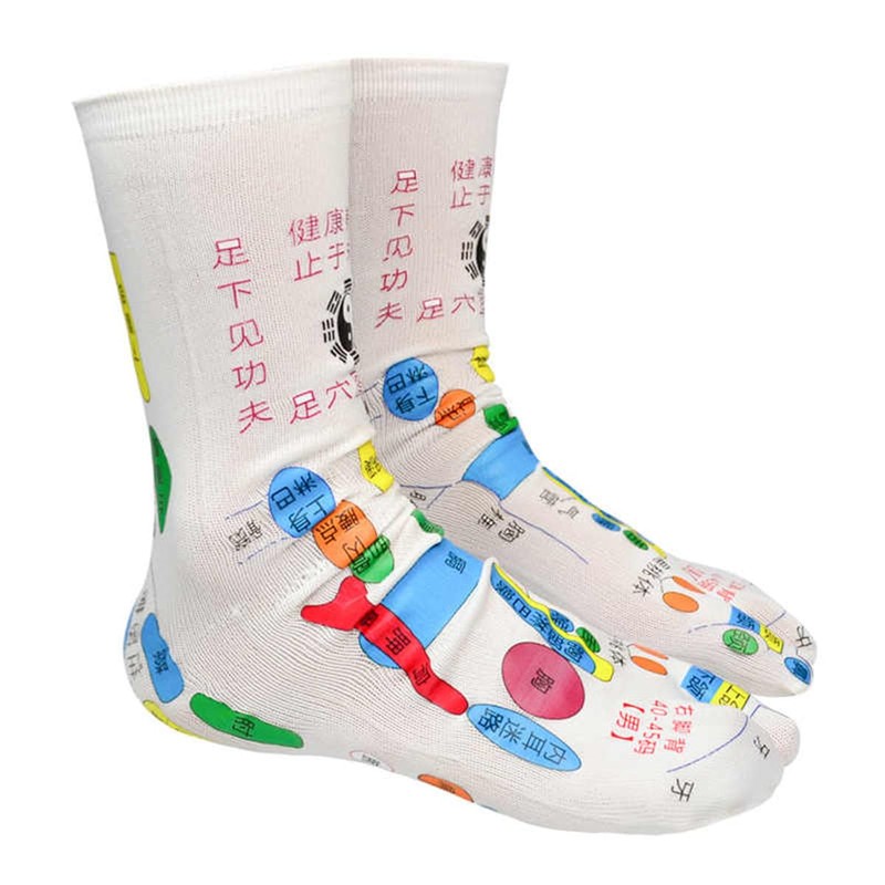 Hole Illustration Socks & Gloves, Meridian Canal, Foot Reflexology, Health