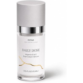 Crema Para Cicatrices -Vitamina E Y C Diarias Con Silicona, 0.5 Oz -Eficaz Para Cicatrices Viejas Y Nuevas En La Cara Y El Cuerpo, Ideal Para Cicatrices Quirúrgicas, Quemaduras,