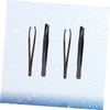 FOMIYES 4pcs Eyebrow Shaping Tool Stainless Steel Eyebrow Clips Tweezers