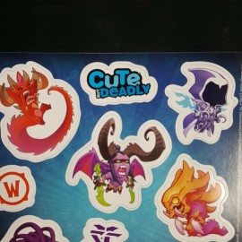 BLIZZARD Cute but Deadly Magnet Sheet New 8" x 6" Blizzard Diablo Warcraft