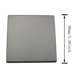 HSCGIN 2pcs Square Shaped Escutcheon Plates 86mm ABS Plastic Wall-mounted Water Pipe Cover, Black