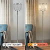 Hsyile Elegant Designs Modern Creative Crystal Floor Lamp,Suitable for Living