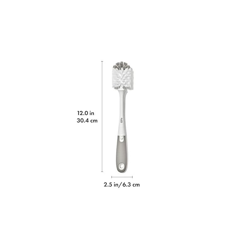 OXO Tot 62122400 Juego Cepillos para Biberones, Gris, 2 Piezas,
