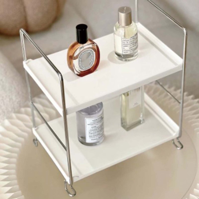 2 Tier Countertop Organizer Nordic Style Large Space Removable Cabinet