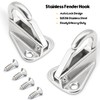 AMYSPORTS Heavy Duty Fender Hook Screw Wall Hanging Staple Hanger