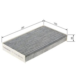 Bosch R2327 - Cabin Filter activated-carbon