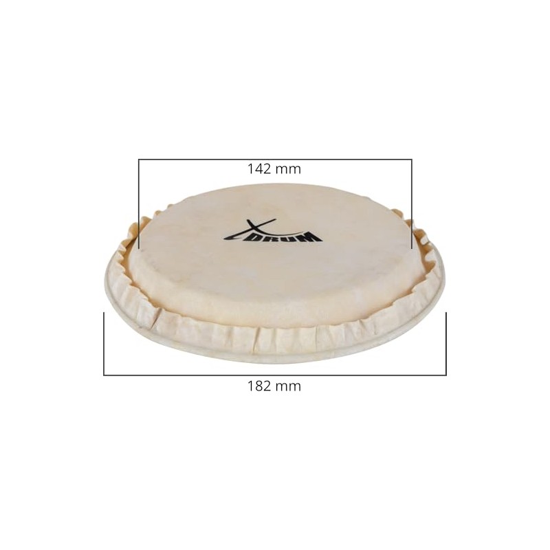 XDrum Bongo Fur 6 Inch Natural Fur for Bongo Drum