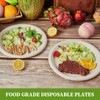 ECOLipak 100% Compostable 10 Inch Paper Plates, 125 Pack Heavy