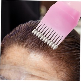 Ipetboom Hair Coloring Set Root Comb Applicator Bottles Gloves Earmuffs Bath Cap for Diy at Home or Salon Use