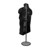 DisplayTown Male Mannequin Torso with Metal Stand Hollow Back Body