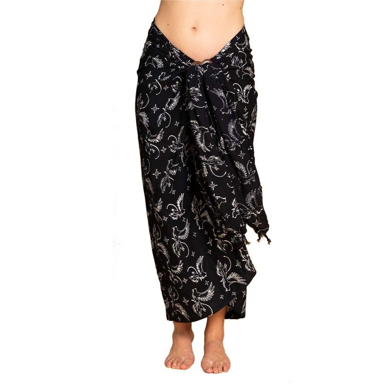 PANASIAM Sarong B900 Black Bird, L, B900 Black Bird